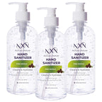 NxN Beauty Advanced Hand Sanitizer Refreshing Gel, with 70% Alcohol, 36 Total FL OZ - 3 Pack of 12 OZ (354ml Each)