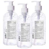 NxN Beauty Advanced Hand Sanitizer Refreshing Gel, with 70% Alcohol, 36 Total FL OZ - 3 Pack of 12 OZ (354ml Each)
