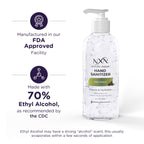 NxN Beauty Advanced Hand Sanitizer Refreshing Gel, with 70% Alcohol, 36 Total FL OZ - 3 Pack of 12 OZ (354ml Each)
