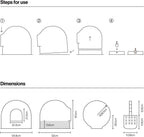 Pidan Extra Large Igloo Cat Dome Litter Box with Modern Minimalist Design