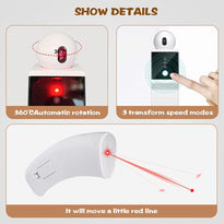 PKNOVEL Automatic Move Interactive Glowing Toy for Cats/Dogs/Puppy, Handle Control