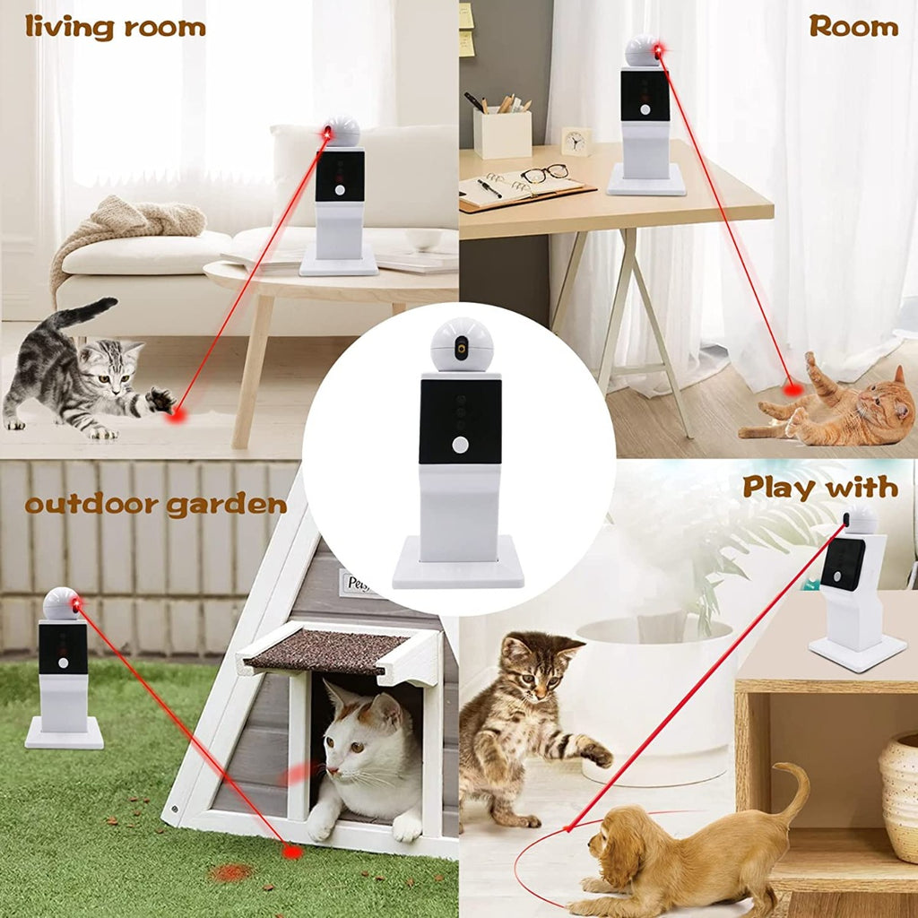 PKNOVEL Automatic Move Interactive Glowing Toy for Cats/Dogs/Puppy, Handle Control