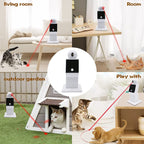 PKNOVEL Automatic Move Interactive Glowing Toy for Cats/Dogs/Puppy, Handle Control