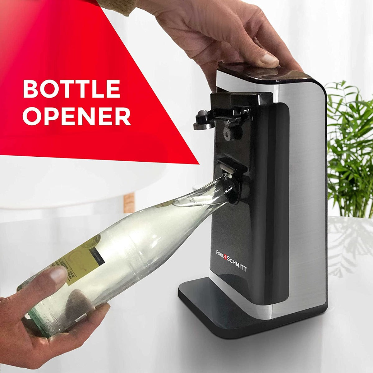 POHL SCHMITT Electric Can Opener, Knife Sharpener and Bottle Opener