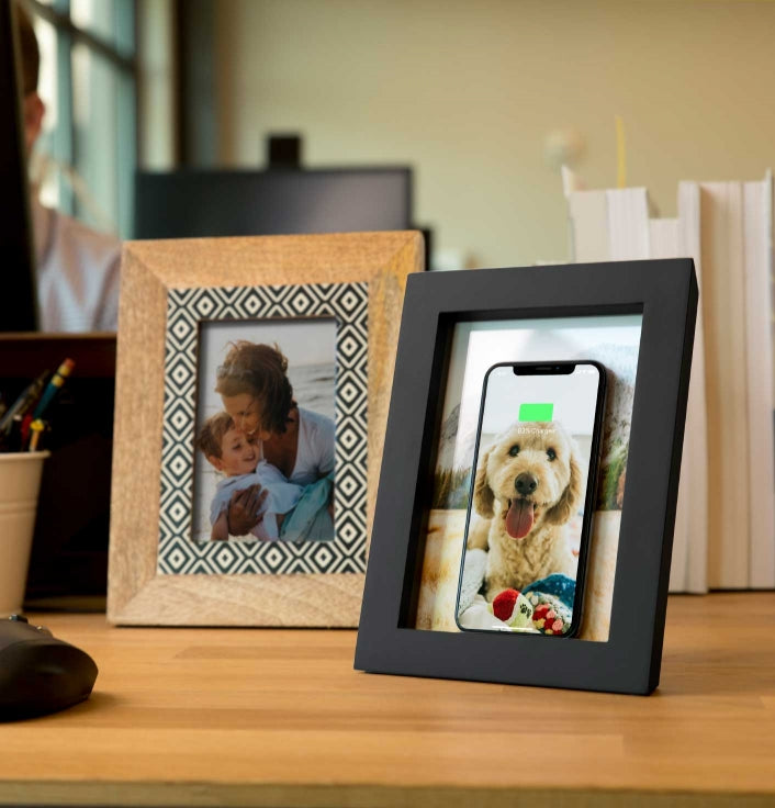 PowerPic A Wireless Charger Disguised As A Picture Frame