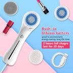 Facial Cleansing Brush with Dual Back Face Massage, 5 Different Brush Heads for Deep Cleansing, Gentle Exfoliating, Removing Blackhead and Massaging
