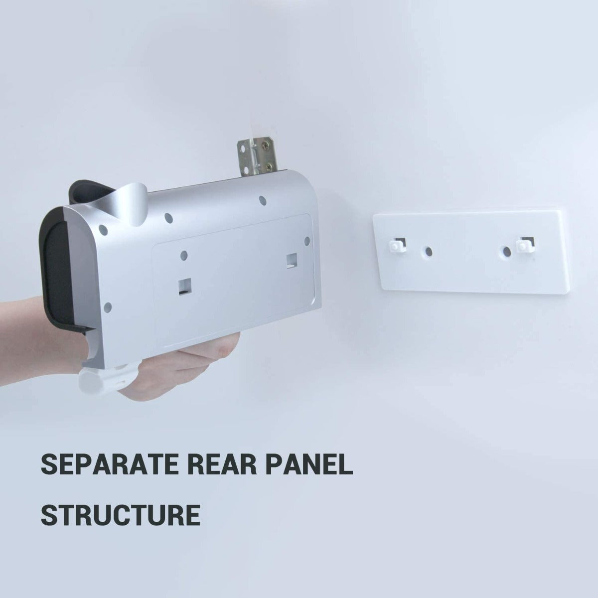 PURETTA Wall Mounted Toothbrush sterilizer and Toothbrush Holder with LED UV Light Sterilization Function, Rechargeable Solar Power, Wireless Design