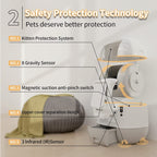 PETJC Automatic Self-Cleaning Cat Litter Box APP Control , Ozone Deodorization for Multiple Cats