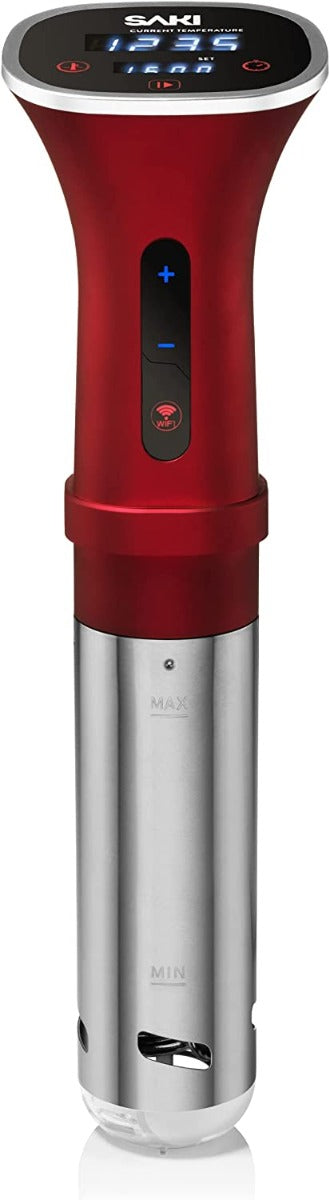 SAKI Sous Vide Stainless-Steel Cooker, 1100 Watts with Digital Display, Temperature and Timer for Cooking