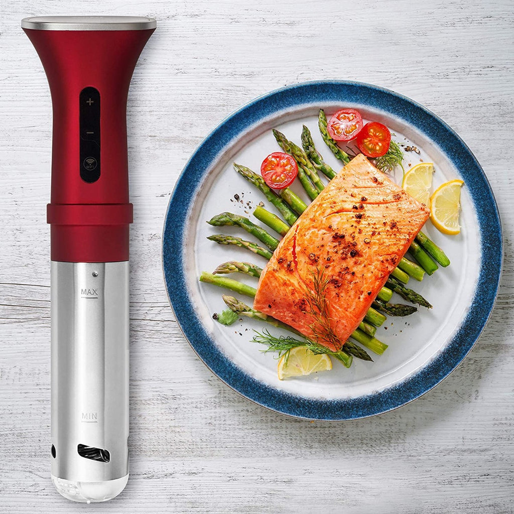 SAKI Sous Vide Stainless-Steel Cooker, 1100 Watts with Digital Display, Temperature and Timer for Cooking