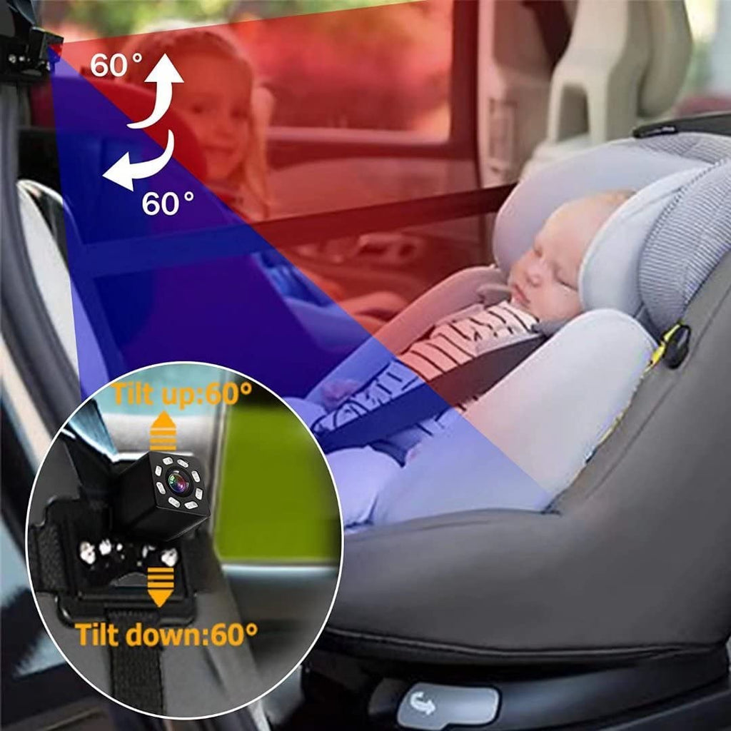 SAMFIWI Baby Car Camera with Infrared Night Vision Best Baby Monitor and Seat Rear Facing