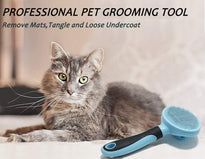 SDY IDUSE Dog & Cat Massage-Self Cleaning Brush for Shedding and Grooming