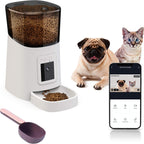 SEKOYA Automatic WiFi 6L Smart Pet Feeder with 1080p Camera, Auto + Manual Food Dispenser, iOS Android Compatible,  2.4GHz Wi-Fi Enabled,  Scheduled Feeding, Video Recording