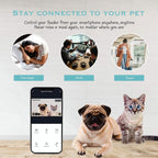 SEKOYA Automatic WiFi 6L Smart Pet Feeder with 1080p Camera, Auto + Manual Food Dispenser, iOS Android Compatible,  2.4GHz Wi-Fi Enabled,  Scheduled Feeding, Video Recording