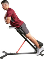 Sunny Health & Fitness Hyperextension Roman Chair with Dip Station - SF-BH620062, Black