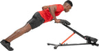Sunny Health & Fitness Hyperextension Roman Chair with Dip Station - SF-BH620062, Black