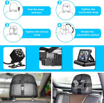 Shynerk Baby Car Mirror, 4.3'' HD Night Vision Function with Wide Crystal Clear View to Observe the Baby’s Move