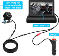 Shynerk Baby Car Mirror, 4.3'' HD Night Vision Function with Wide Crystal Clear View to Observe the Baby’s Move