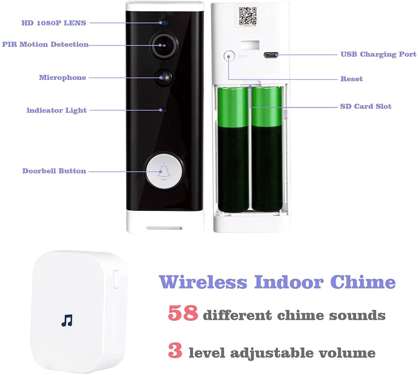 SIMMIS Wireless HD Video Camera Doorbell