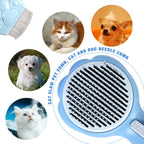 SLEILIN Self Cleaning Grooming Slicker Brush for Cats and Dogs