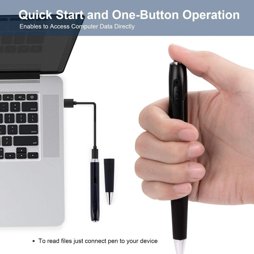 Spy Camera, Hidden Camera with 32GB SD Card, Mini Camera Pen with 1080P