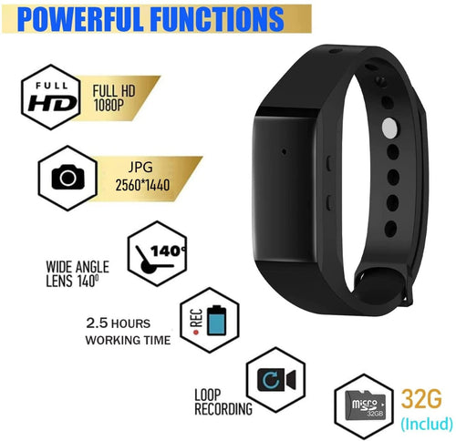 32G Spy Camera Wristband