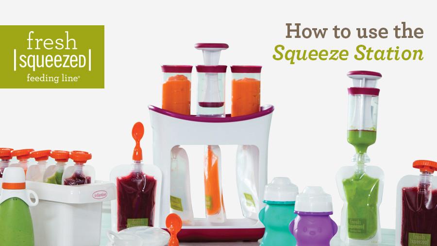 Infantino Squeeze Station - For Convenient Food Pouches