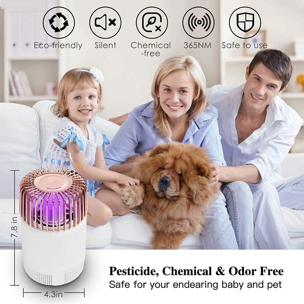 TAISHAN Insect Catcher & Killer for Bugs/Mosquito/Gnat /Moth/Fruit Flies with Nontoxic, Odorless Noiseless Powerful Efficient Light