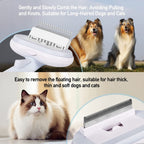 Tanoshimi Self Cleaning Grooming Slicker Brush for Cats and Dogs
