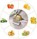 TANSOO Easy Tomato Slicer, Lemon Cutter & Fruit Tongs