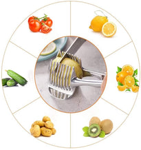 TANSOO Easy Tomato Slicer, Lemon Cutter & Fruit Tongs