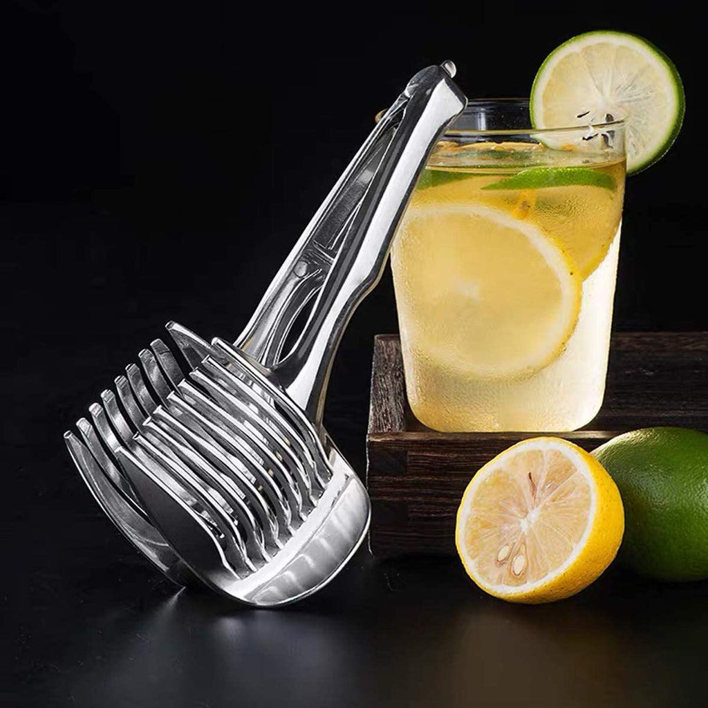 TANSOO Easy Tomato Slicer, Lemon Cutter & Fruit Tongs