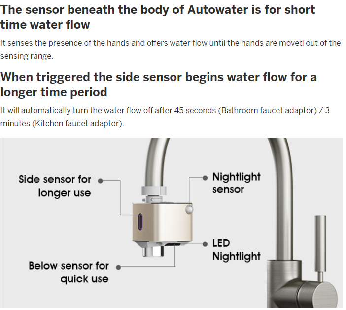 Techo Autowater - Motion Sensor Adapter