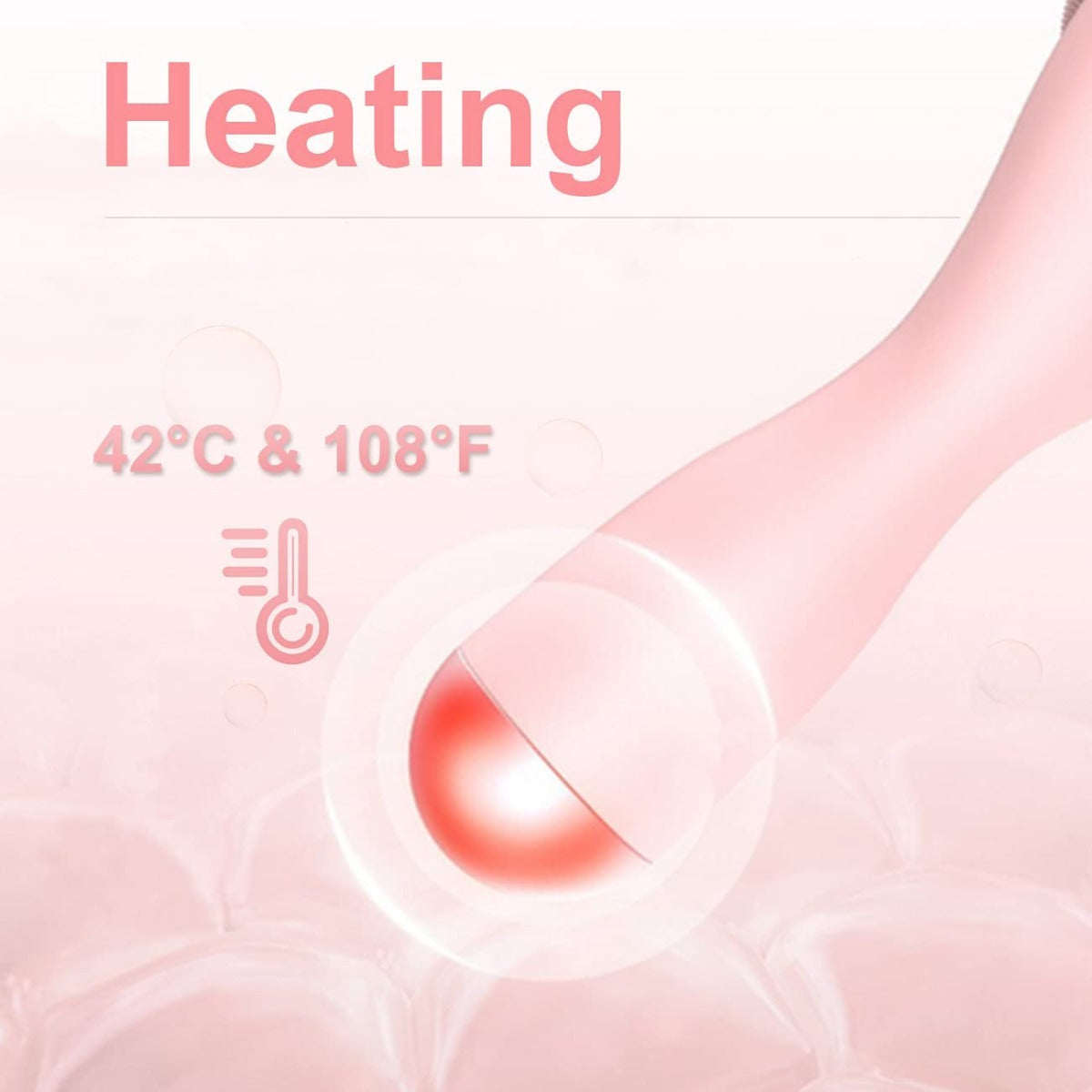 TIANG Sonic Facial Cleansing Brush with Heated Massage and Light Design for Gentle Exfoliating, Massaging, Skin Clean