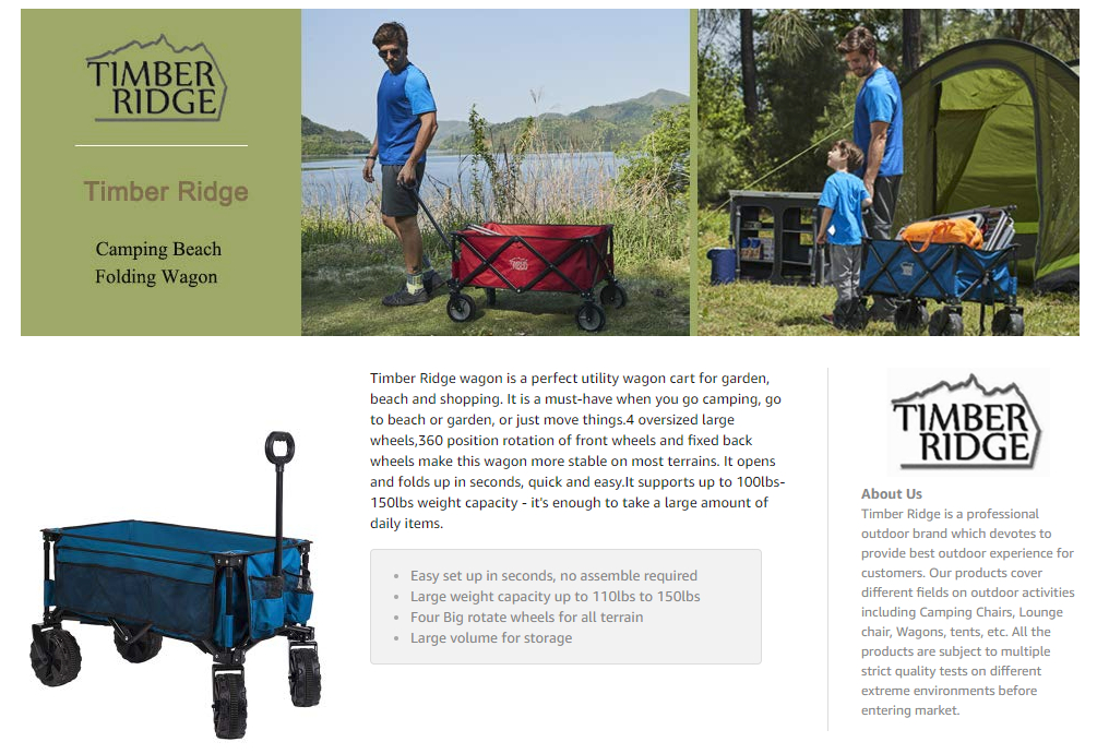 Timber Ridge Camping Wagon
