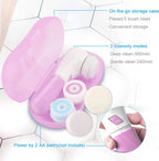 TKORW Facial Cleansing Brush 5 Rotating Brush Heads, 2 Modes, 2AA Power Supply, 360° Cleaning, Blackheads, Whiteheads, Calluses, exfoliating, Dead Skin Cleansing Spin Brush