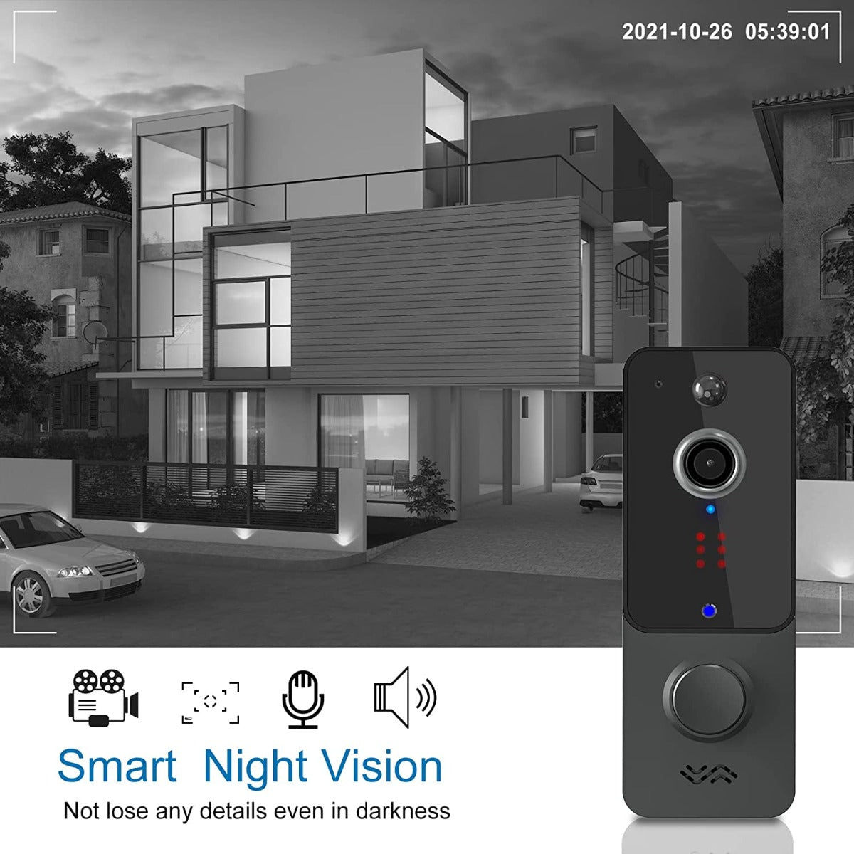 Towsen Video Doorbell Camera Wireless with Chime for Home Security