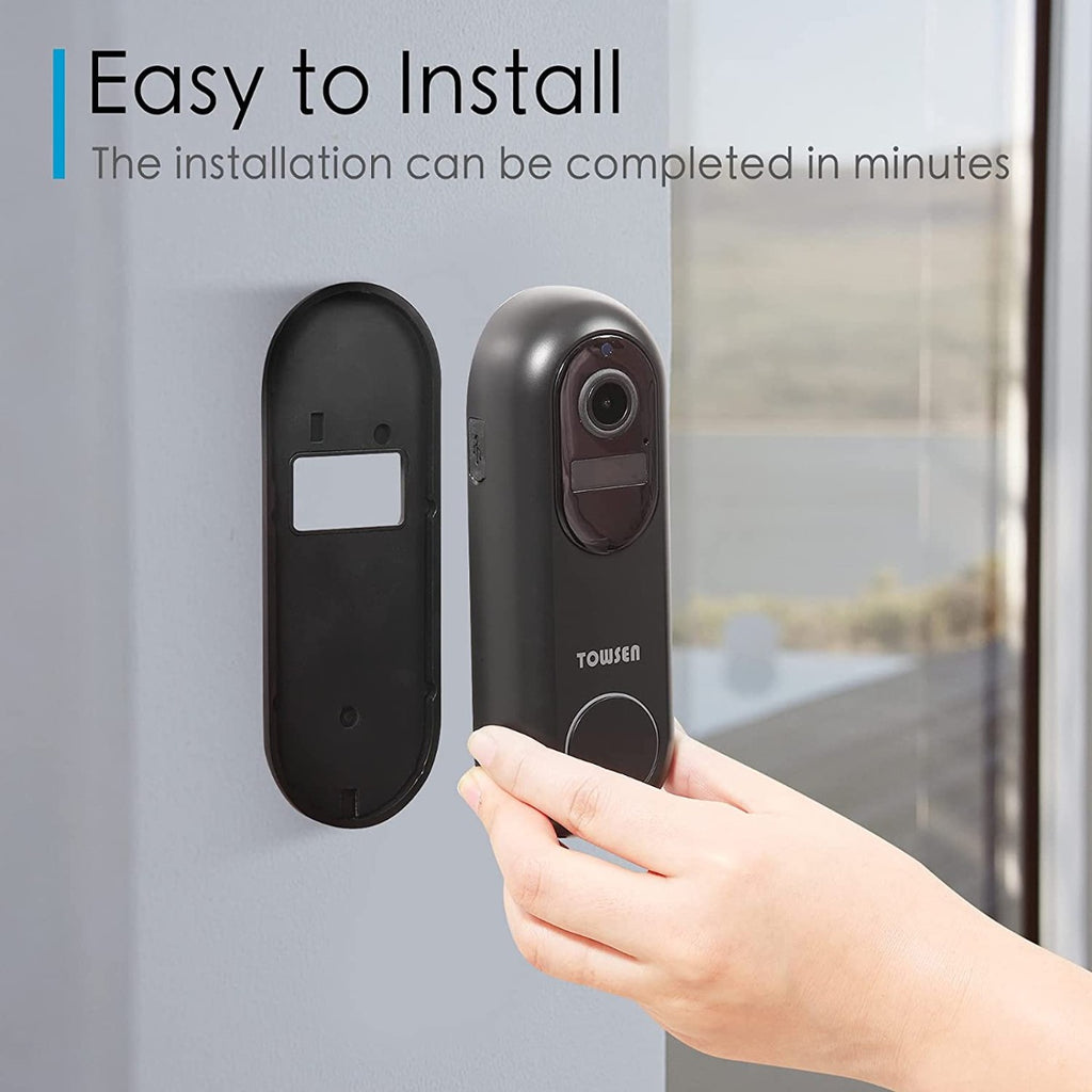 TOWSEN V10 Video Doorbell Home Security Camera with Chime