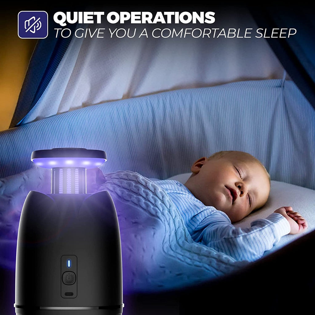 TRAPPED Insect Zapper Fly Traps Catcher for Mosquito, Fruit Flies, Gnat, Moth Flying Insect, Bugs with UV Light