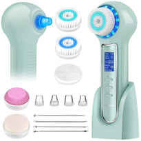 UMICKOO Blackhead Remover Vacuum, Rechargeable Facial Cleansing Brush with LCD Screen, IPX7 Waterproof 3 in 1 Facial Cleaner for Exfoliating, Massaging and Deep Pore Cleansing