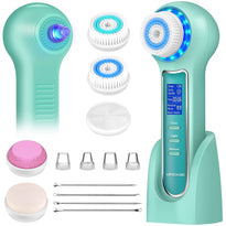 UMICKOO Blackhead Remover Vacuum, Rechargeable Facial Cleansing Brush with LCD Screen, IPX7 Waterproof 3 in 1 Facial Cleaner for Exfoliating, Massaging and Deep Pore Cleansing