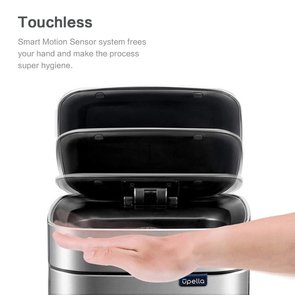 Upella Teza 3.2 Gallon/12 Liter Sensor Trash Can