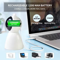 Rechargeable Motion Activated Pet Toys for Indoor Kitten/Dogs/Puppy, Fast and Slow Mode,1200 mAh Battery,Adjustable Circling Ranges (Medium)