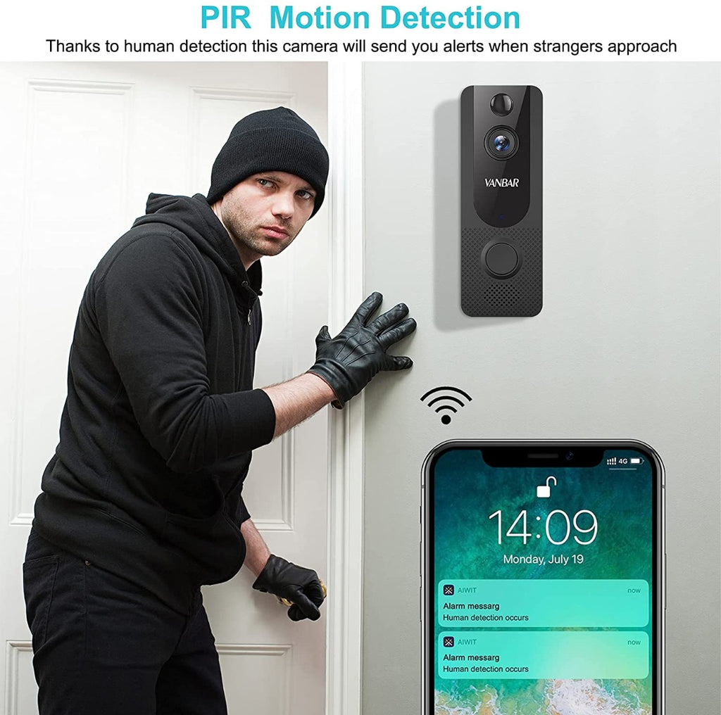 【2021 New】 Wireless Video Doorbell Camera - VANBAR
