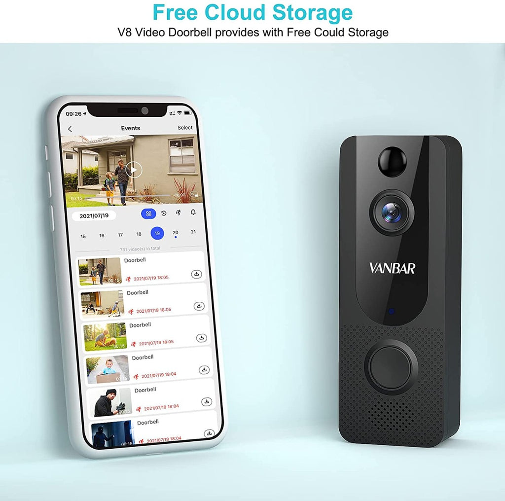 【2021 New】 Wireless Video Doorbell Camera - VANBAR