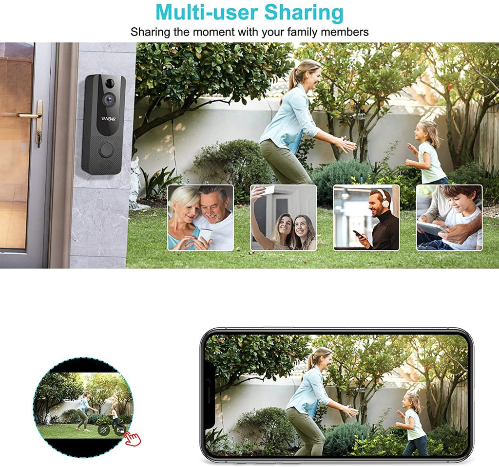 【2021 New】 Wireless Video Doorbell Camera - VANBAR