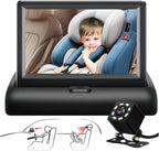 VEKOOTO, Baby Car Camera 4.3" HD Display with Night Vision, Car Seat Camera Monitor for with 120 Degrees Wide Clear View, Easily Observe The Baby's Move