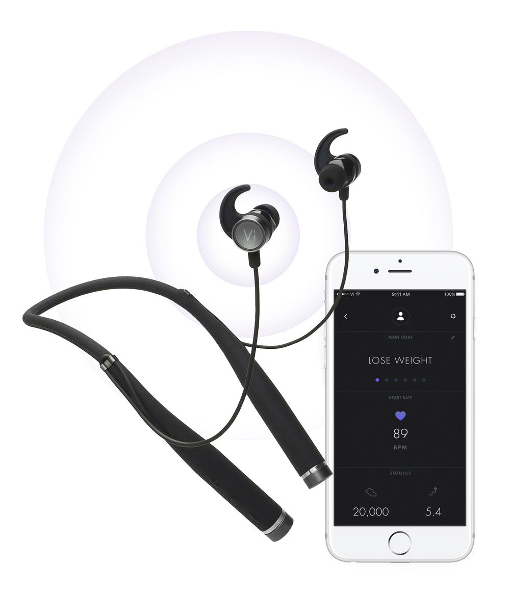 Vi Sense Wireless Headphones with on-Demand AI Personal Trainer