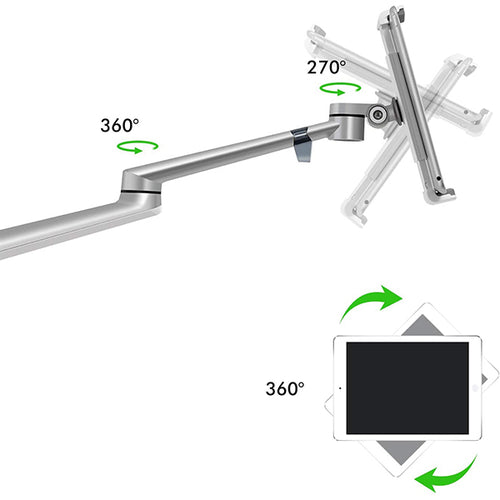 3 in 1 360 Degree Rotating Height Adjustable Tablet Stand
