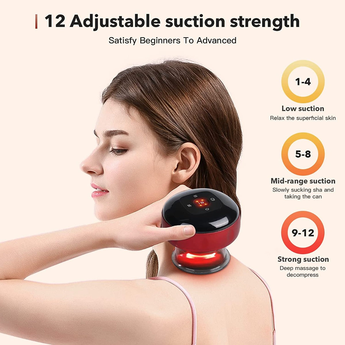Wardmama Electric Cupping Therapy Set, Cellulite Remover, Back Massager for Pain Relief